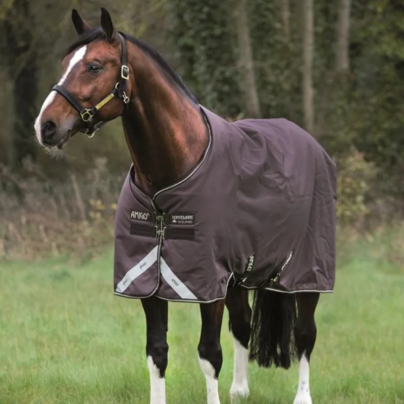Horseware Amigo Bravo 12 400g Heavyweight Turnout Rug - Brown/Brown